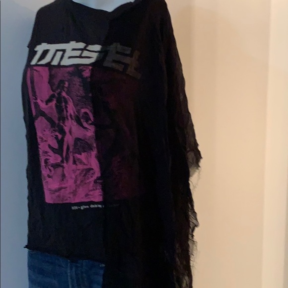 Diesel T-shirt top with one shoulder long - Picture 3 of 7